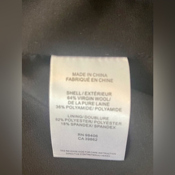 THEORY Black and White Wool Blend Vest, Size S/P - Picture 8 of 10